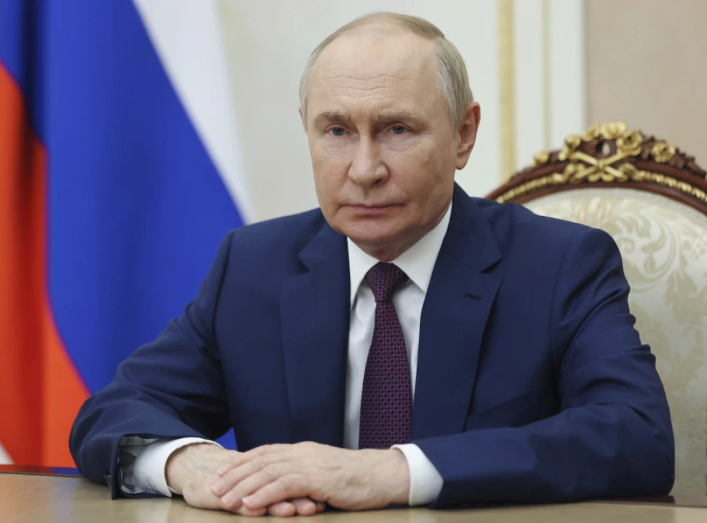 Putin: Rusija će nastaviti da poboljšava nivo borbene obuke svojih pomorskih snaga Foto: , Sputnik, Kremlin Pool Photo via AP/Mihail Metzel