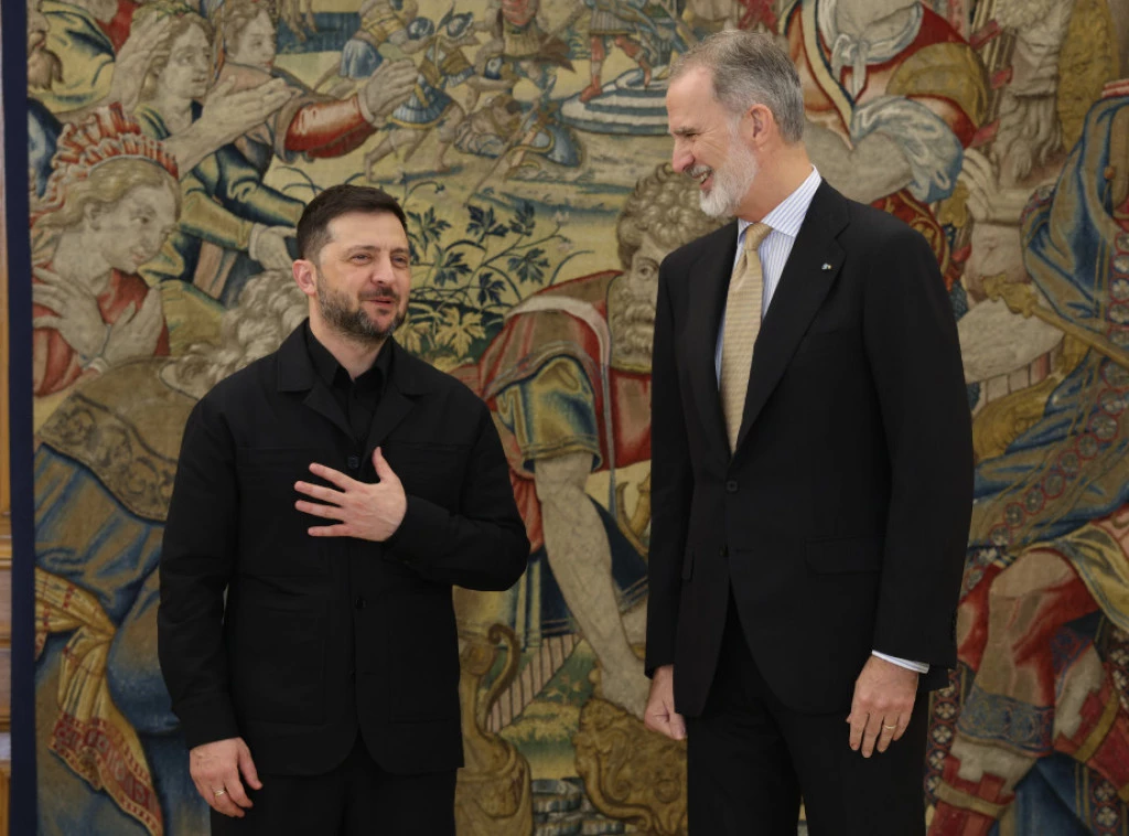 Zelenski se sreo sa španskim kraljem i zahvalio na iskrenoj podršci Španije Foto: Europa Press/Alejandro Martinez Velez