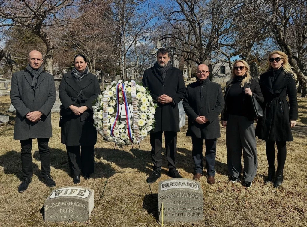 U Njujorku održan pomen povodom smrti Mihajla Pupina Foto: TANJUG/Generalni konzulat Srbije u Njujorku